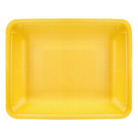 CKF 87899 (#4PR) Yellow Foam Meat Tray 9 1/4 inch x 7 1/4 inch x 1 1/4 inch - 500/Case