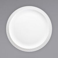 International Tableware DRN-16 Dresden 10 3/8" Bright White Porcelain Narrow Rim Plate - 24/Case