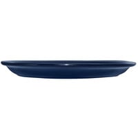 International Tableware CAN-13-CB Cancun 11 1/2 inch x 9 1/4 inch Cobalt Blue Stoneware Narrow Rim Platter - 12/Case