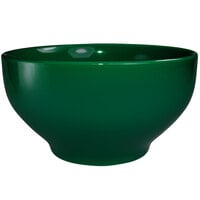 International Tableware CA-43-G Cancun 16 oz. Green Stoneware Footed Bowl - 24/Case