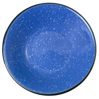 International Tableware CF-11 Campfire 5 oz. Speckle Ocean Blue Rolled Edge Stoneware Fruit Bowl - 36/Case