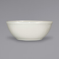 International Tableware RO-15 Roma 13 oz. Ivory (American White) Rolled Edge Stoneware Nappie / Oatmeal Bowl - 36/Case