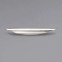 International Tableware NP-7 Newport 7 1/4 inch Ivory (American White) Embossed Stoneware Plate - 36/Case