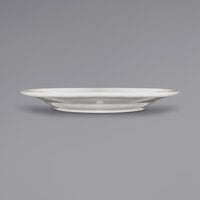 International Tableware AT-19 Athena 11 1/8 inch Ivory (American White) Wide Rim Rolled Edge Plate - 12/Case
