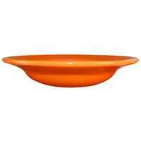 International Tableware CA-3-O Cancun 10 oz. Orange Stoneware Deep Rim Soup Bowl - 24/Case