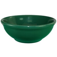 International Tableware CA-15-G Cancun 13 oz. Green Stoneware Nappie / Oatmeal Bowl - 36/Case