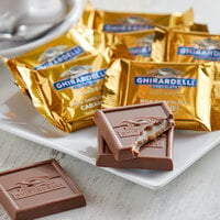 Ghirardelli Individually-Wrapped Milk Chocolate Caramel Squares - 430/Case