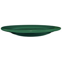 International Tableware CA-6-G Cancun 6 5/8 inch Green Stoneware Rolled Edge Wide Rim Plate - 36/Case