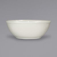 International Tableware RO-24 Roma 10 oz. Ivory (American White) Rolled Edge Stoneware Nappie / Oatmeal Bowl - 36/Case