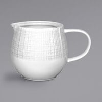 International Tableware DR-100 Dresden 10 oz. Bright White Porcelain Creamer - 12/Case