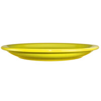 International Tableware CAN-6-Y Cancun 6 1/2 inch Yellow Stoneware Rolled Edge Narrow Rim Plate - 36/Case