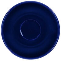 International Tableware CA-36-CB Cancun 5 1/8 inch Cobalt Blue Stoneware A.D. Saucer - 36/Case