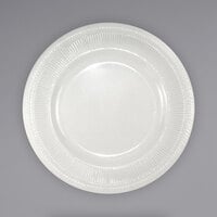 International Tableware AT-16 Athena 10 inch Ivory (American White) Wide Rim Rolled Edge Plate - 12/Case