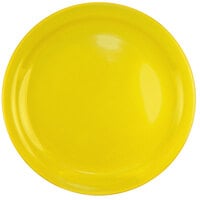 International Tableware CAN-7-Y Cancun 7 1/4 inch Yellow Stoneware Rolled Edge Narrow Rim Plate - 36/Case