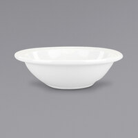 International Tableware DRN-11 Dresden 6 oz. Bright White Stoneware Narrow Rim Fruit Bowl - 36/Case