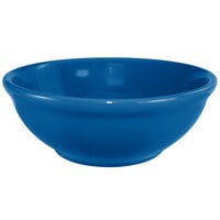 International Tableware CA-15-LB Cancun 13 oz. Light Blue Stoneware Nappie / Oatmeal Bowl - 36/Case