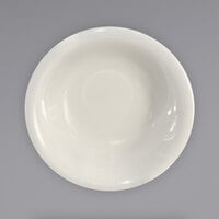 International Tableware RO-32 Roma 3.5 oz. Ivory (American White) Rolled Edge Stoneware Fruit Bowl - 36/Case