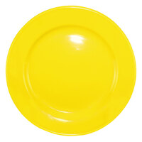 International Tableware CA-9-Y Cancun 9 3/4 inch Yellow Stoneware Rolled Edge Wide Rim Plate - 24/Case