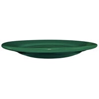 International Tableware CA-7-G Cancun 7 1/8 inch Green Stoneware Rolled Edge Wide Rim Plate - 36/Case