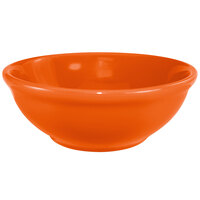 International Tableware CA-15-O Cancun 13 oz. Orange Stoneware Nappie / Oatmeal Bowl - 36/Case