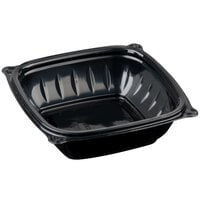 Dart B8SB PresentaBowls Pro 8 oz. Black Square Plastic Bowl - 504/Case