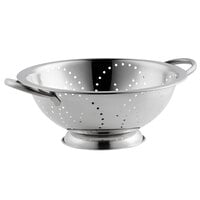 Vollrath 47963 3 Qt. Stainless Steel Colander with Base and Handles