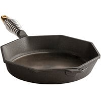 FINEX S12-10001 12 inch Octagonal Pre-Seasoned Cast Iron Skillet with Speed Cool Spring Handle