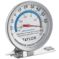 Taylor 5981N 2 inch Dial Professional Refrigerator / Freezer Thermometer