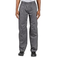 Uncommon Chef 4102 Unisex Slate Gray Customizable Grunge Cargo Chef Pants - XS