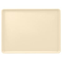 Cambro 1216D537 12" x 16" Cameo Yellow Dietary Tray - 12/Case