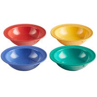 Elite Global Solutions B434B-MIX Brazil 5 oz. Assorted Colors Melamine Fruit Dish - 12/Case