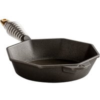 FINEX S8-10001 8" Octagonal Pre-Seasoned Cast Iron Skillet with Speed Cool Spring Handle