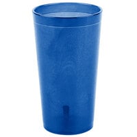 Carlisle 521647 Stackable 16 oz. Royal Blue SAN Plastic Tumbler - 6/Pack