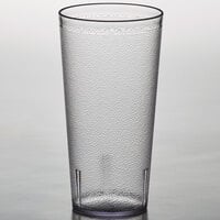 Carlisle 523207 Stackable 32 oz. Clear SAN Plastic Tall Tumbler - 3/Pack