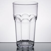 Carlisle 583207 Louis 32 oz. Clear SAN Plastic Tumbler - 4/Pack