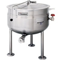 Cleveland KDL-40-F 40 Gallon Stationary Full Steam Jacketed Direct Steam Kettle