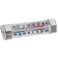CDN FG80 ProAccurate 4 3/4 inch Tube Refrigerator / Freezer Thermometer