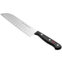 Wusthof 1025046017 Gourmet 7 inch Hollow Edge Santoku Knife with POM Handle