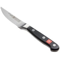 Wusthof 4003-7 Classic 3 inch Forged Serrated Paring Knife with POM Handle