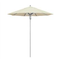 California Umbrella AAT 758 SUNBRELLA 1A Rodeo Series 7 1/2' Pulley Lift Umbrella with 1 1/2 inch Aluminum Pole - Sunbrella 1A Canopy - Canvas Fabric
