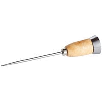 American Metalcraft IC80 8 5/8 inch Steel Ice Pick with Wooden Handle and Ice Breaker