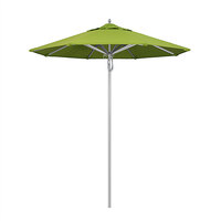 California Umbrella AAT 758 SUNBRELLA 2A Rodeo Series 7 1/2' Deluxe Pulley Lift Umbrella with 1 1/2 inch Aluminum Pole - Sunbrella 2A Canopy - Macaw Fabric