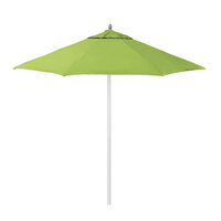 California Umbrella AAT 908 SUNBRELLA 2A Rodeo Series Deluxe 9' Pulley Lift Umbrella with 1 1/2 inch Aluminum Pole - Sunbrella 2A Canopy - Macaw Fabric