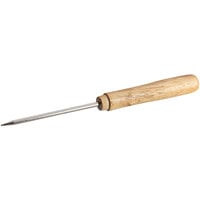 American Metalcraft IC79 8 3/8 inch Steel Ice Pick with Wooden Handle
