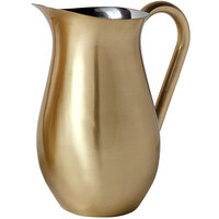 American Metalcraft BWPG84 Gold Satin Finish Stainless Steel 84 oz. Bell Pitcher