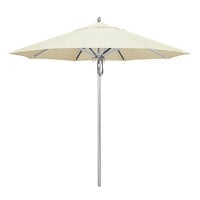 California Umbrella AAT 908 SUNBRELLA 1A Rodeo Series 9' Pulley Lift Umbrella with 1 1/2 inch Aluminum Pole - Sunbrella 1A Canopy - Canvas Fabric