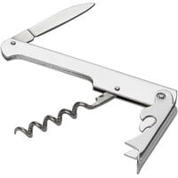 American Metalcraft WCS871 Stainless Steel Waiter's Corkscrew with Straight Knife