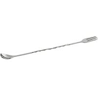 American Metalcraft BS13T 13 inch Twisted Stainless Steel Trident Bar Fork / Spoon