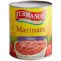 Furmano's #10 Can Deluxe Marinara Sauce - 6/Case