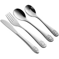 Acopa 18/0 Stainless Steel Medium Weight Children's Flatware Set with Service for 12   - 48/Pack
